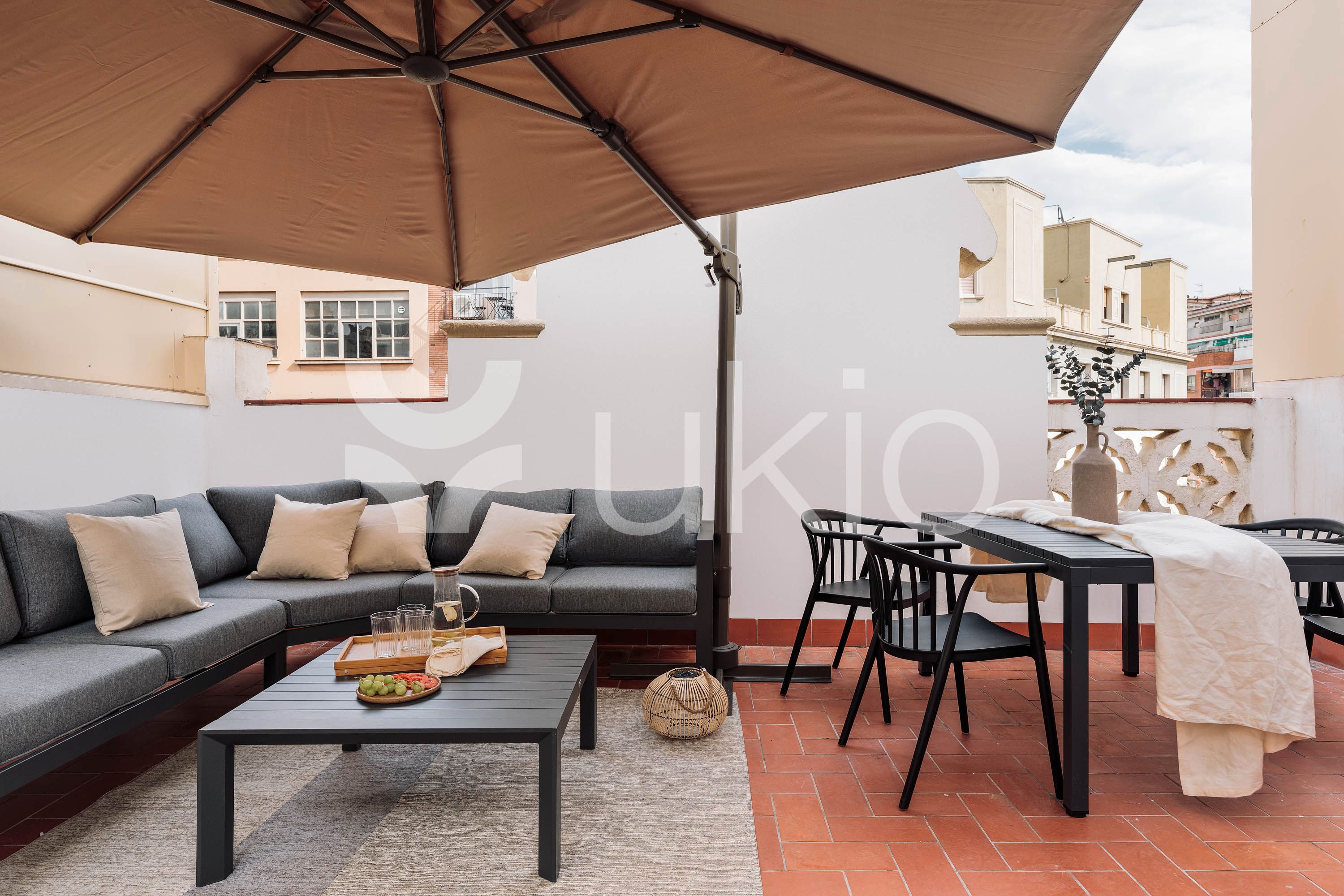 Terrace of Apartment to rent in  Barcelona Capital  with Air Conditioner, Heating and Terrace