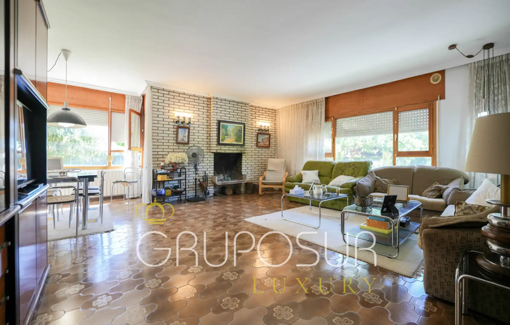 Sala de estar de Casa o chalet en venta en Villanubla con Aire acondicionado, Calefacción y Jardín privado