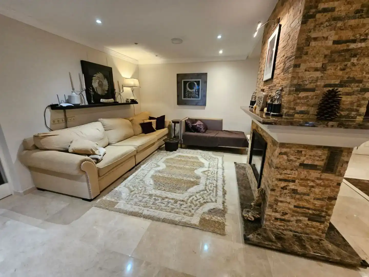 Wohnung zur Miete in Mijas mit Klimaanlage, Privatgarten und Parkett