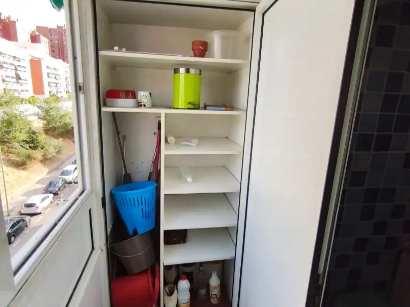 Küche von Wohnung zum Verkauf in  Madrid Capital mit Klimaanlage, Terrasse und Balkon