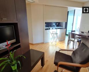 Living room of Flat to rent in  Barcelona Capital  with Air Conditioner, Heating and Furnished