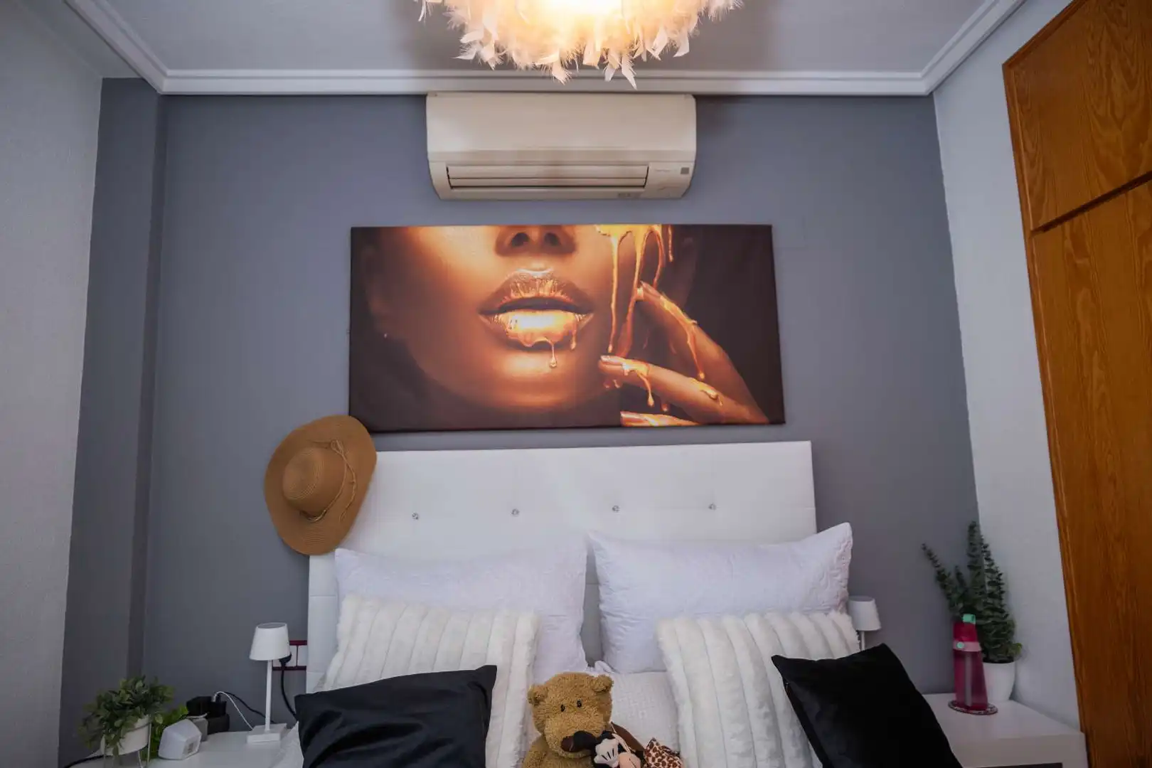 Schlafzimmer von Einfamilien-Reihenhaus zum Verkauf in Orihuela mit Klimaanlage, Heizung und Terrasse