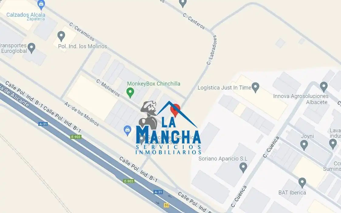 Exterior view of Industrial buildings for sale in Chinchilla de Monte-Aragón