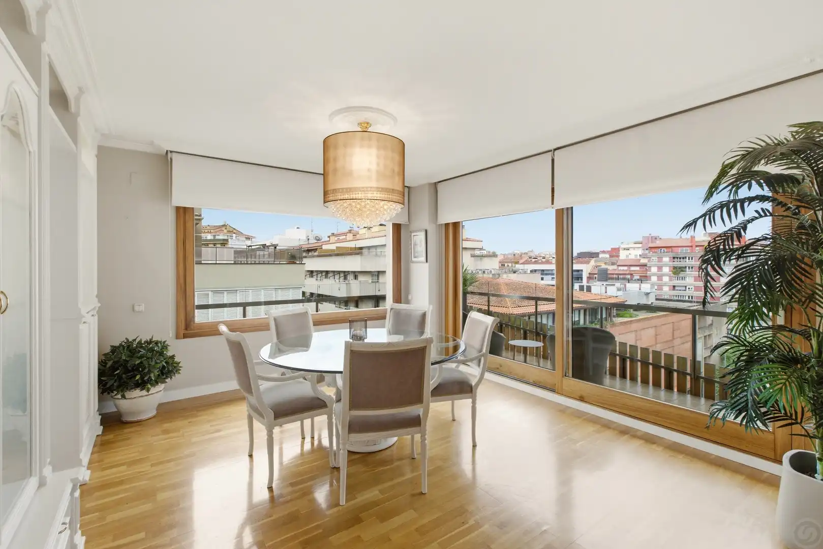 Dining room of Duplexes for sale in Girona  with Air Conditioner, Heating and Terrace