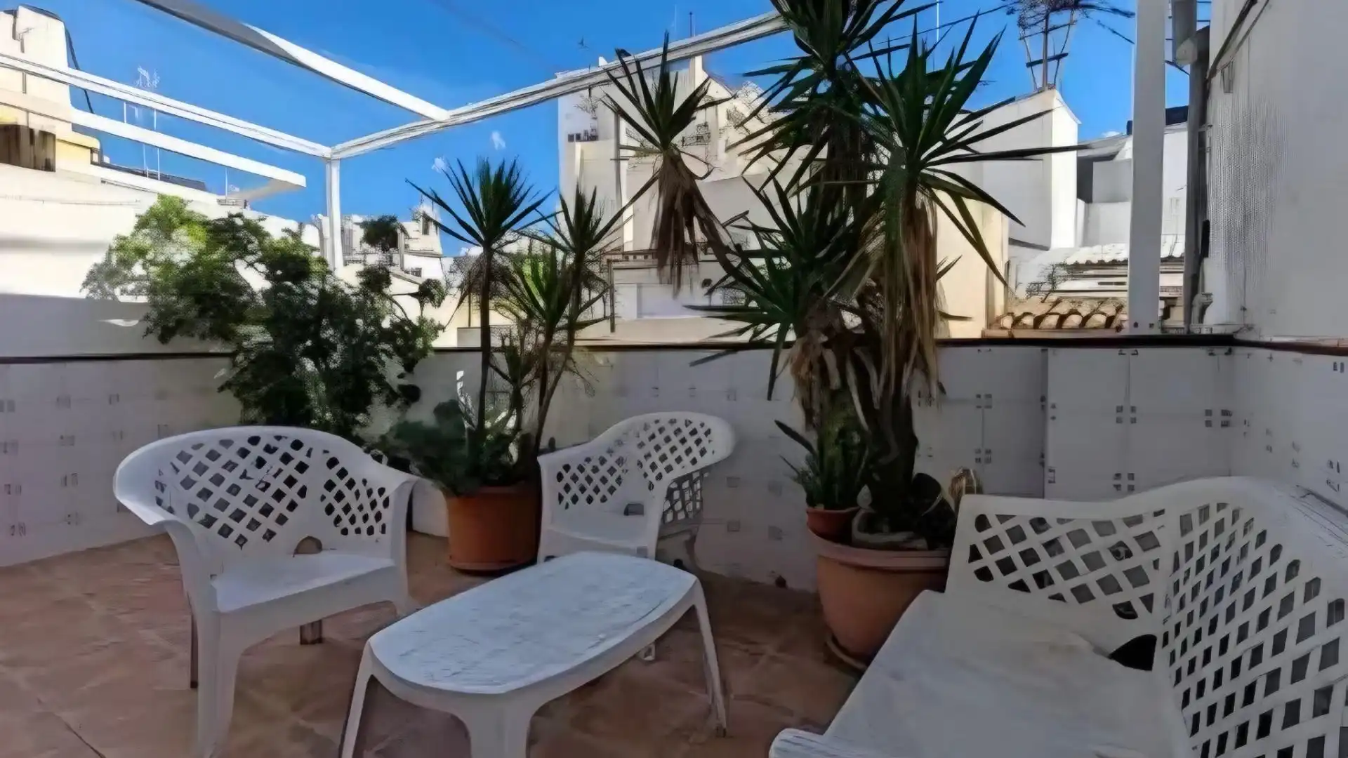 Terrace of Flat for rent in  Valencia Capital  with Air Conditioner, Private garden and Terrace