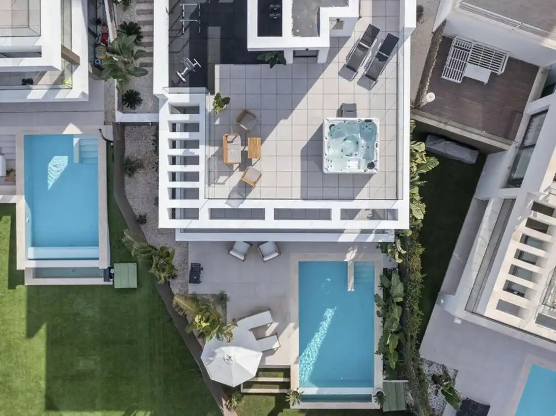 Terrassa de Casa o xalet de lloguer en Estepona amb Aire condicionat, Jardí privat i Terrassa