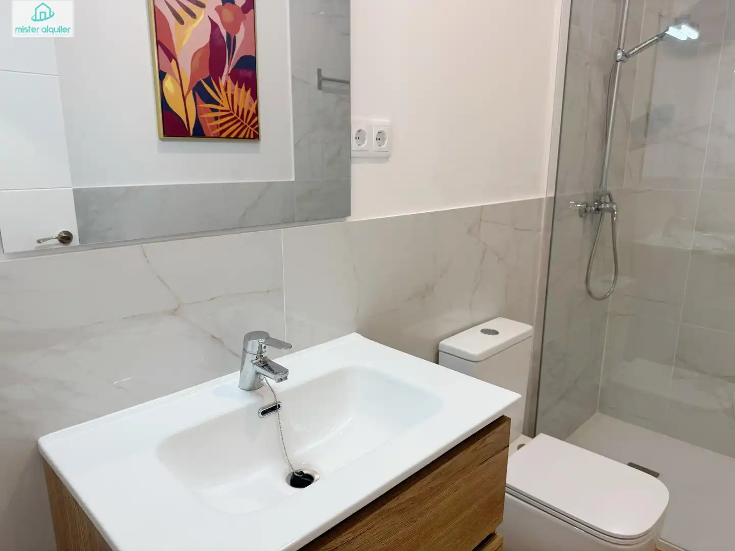 Baño de Planta baja de alquiler en San Vicente del Raspeig / Sant Vicent del Raspeig con Aire acondicionado, Calefacción y Amueblado