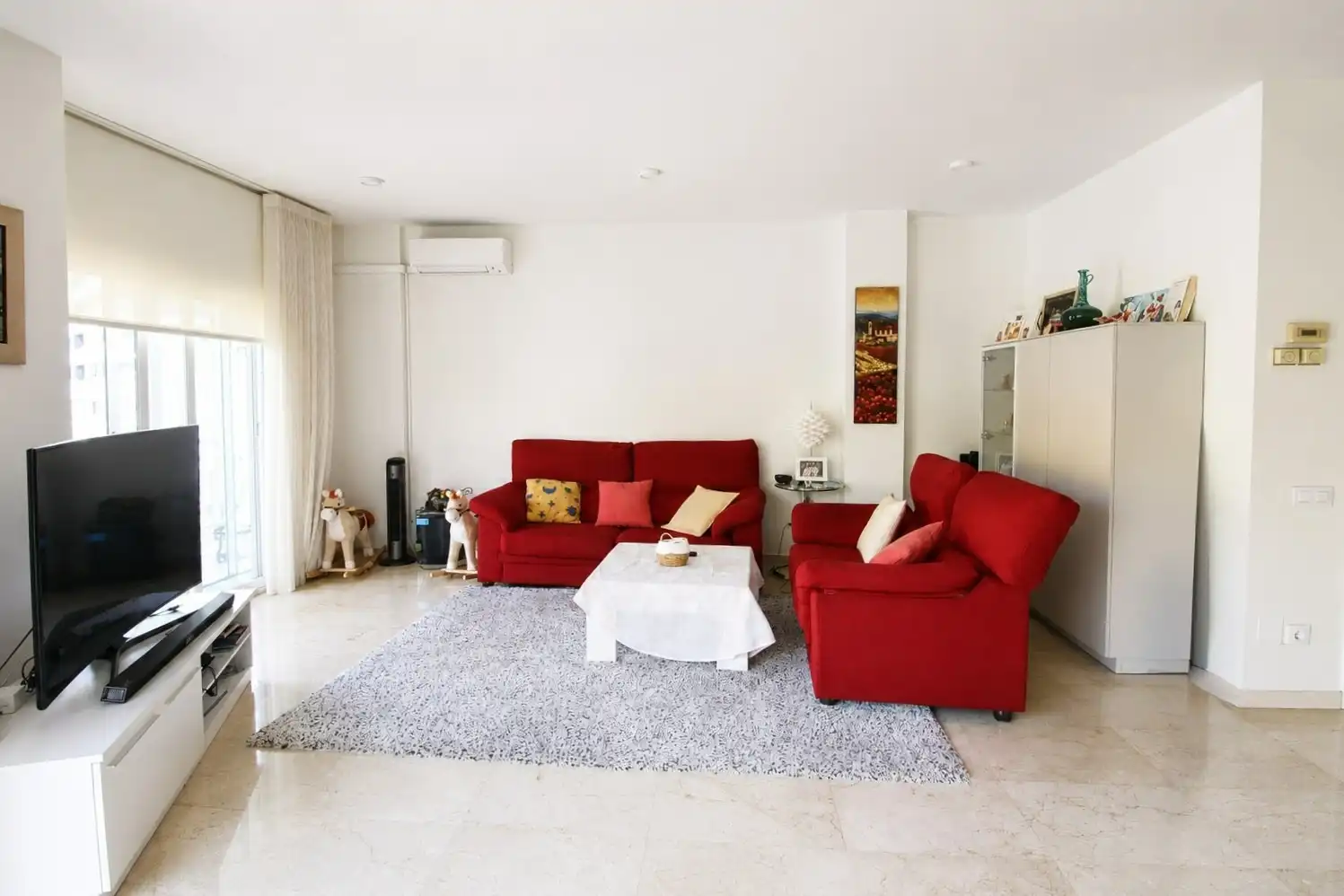 Living room of Duplexes for sale in L'Hospitalet de Llobregat  with Air Conditioner, Heating and Terrace