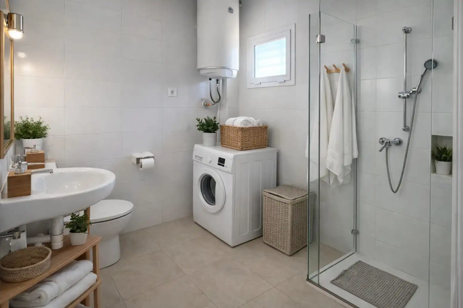 Baño de Ático en venta en  Palma de Mallorca con Calefacción, Terraza y Balcón