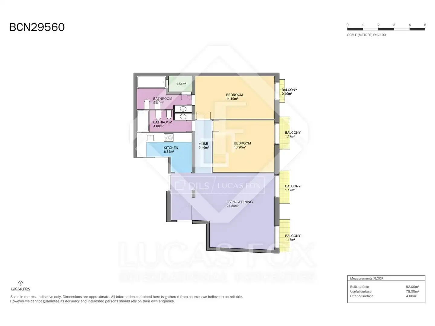 Flat for sale in Barcelona  with Air Conditioner, Heating and Furnished