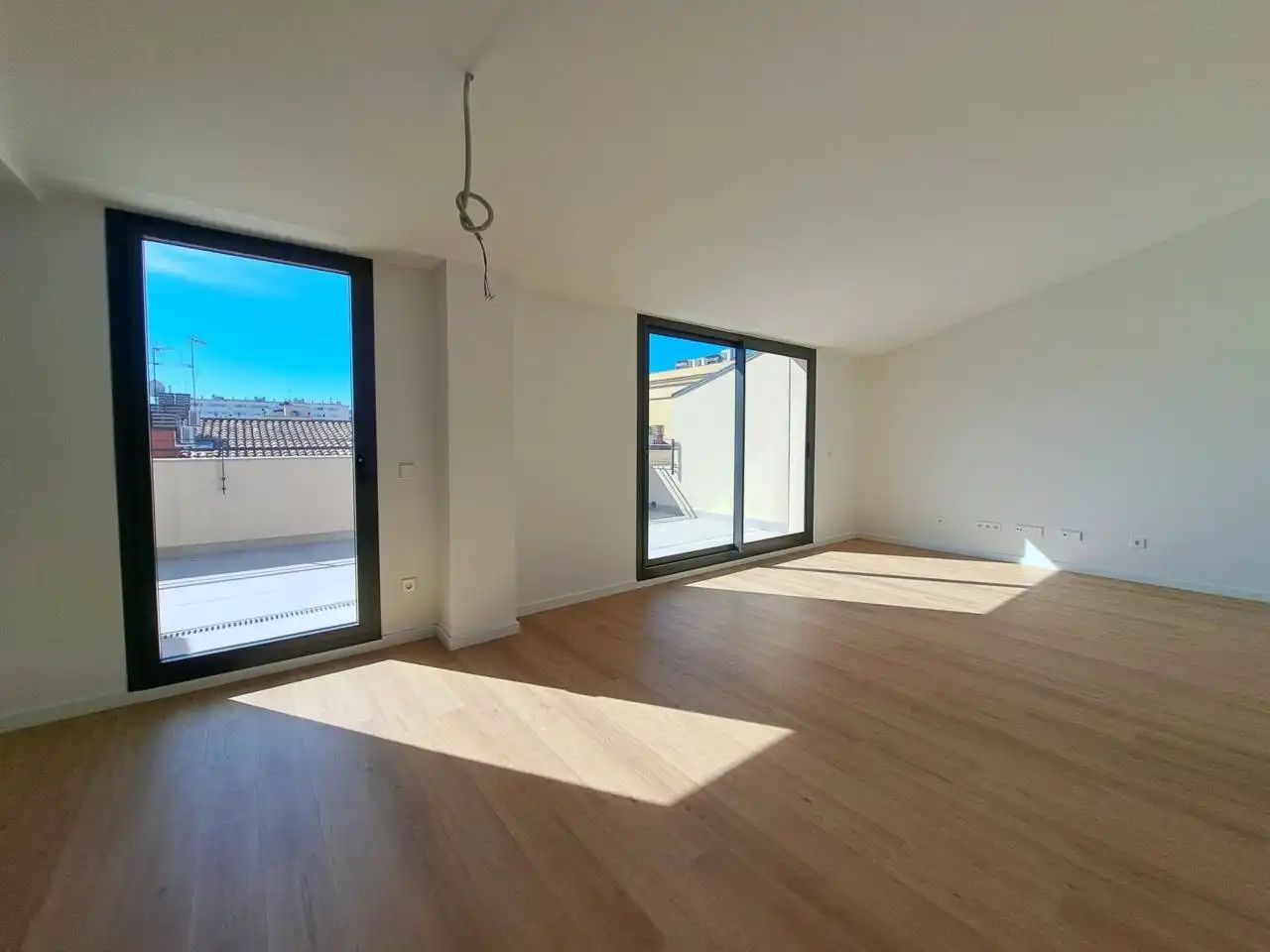 Sala de estar de Piso de alquiler en Sabadell con Aire acondicionado, Calefacción y Parquet