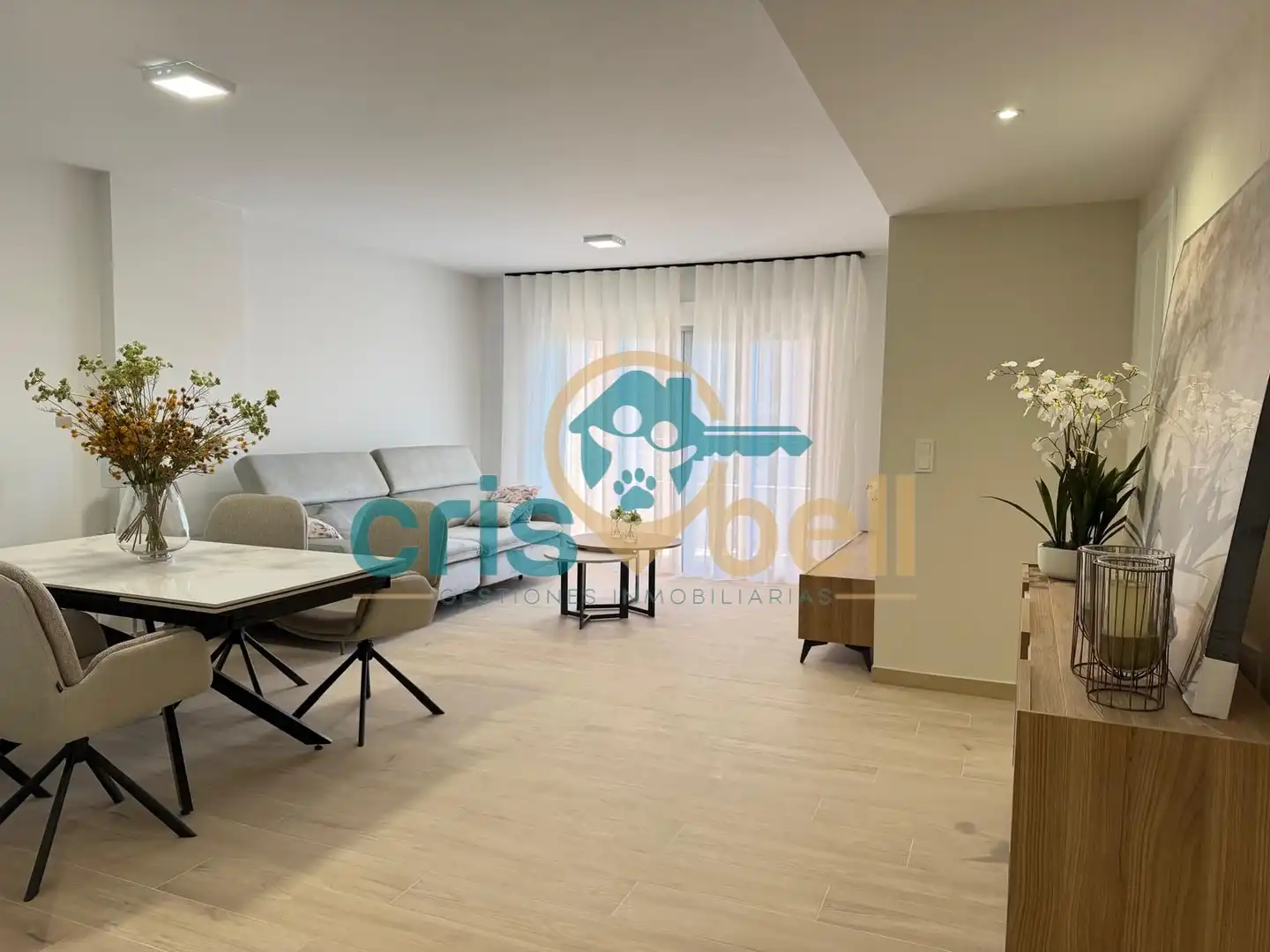 Sala de estar de Piso en venta en Lorca con Aire acondicionado, Calefacción y Jardín privado