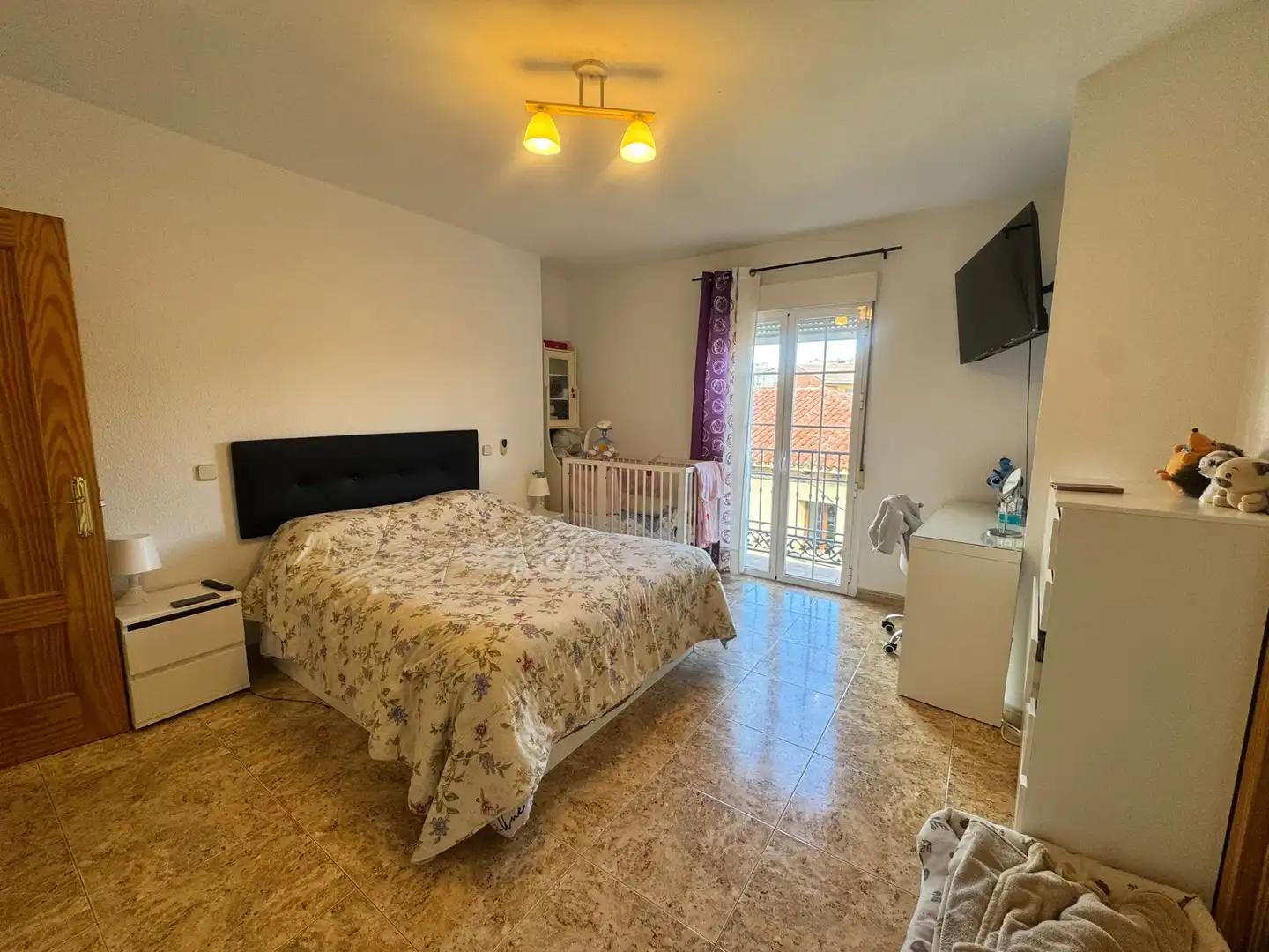 Bedroom of Flat for sale in El Vellón  with Heating, Terrace and Balcony