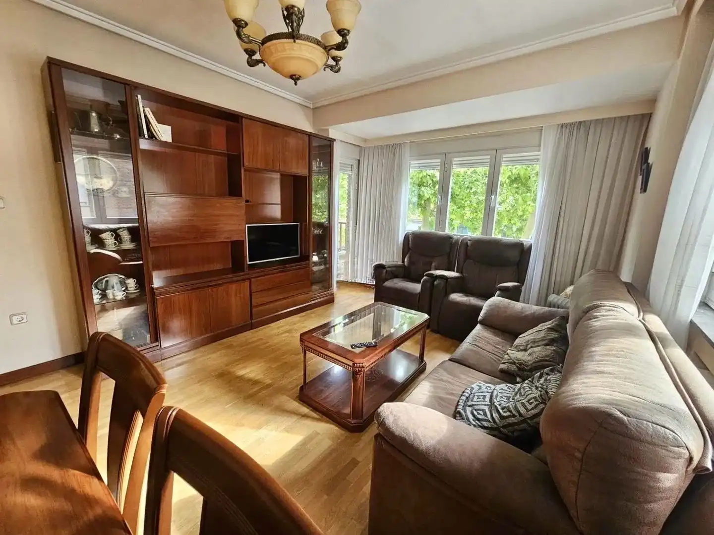 Sala de estar de Piso en venta en Salamanca con Calefacción, Parquet y Terraza