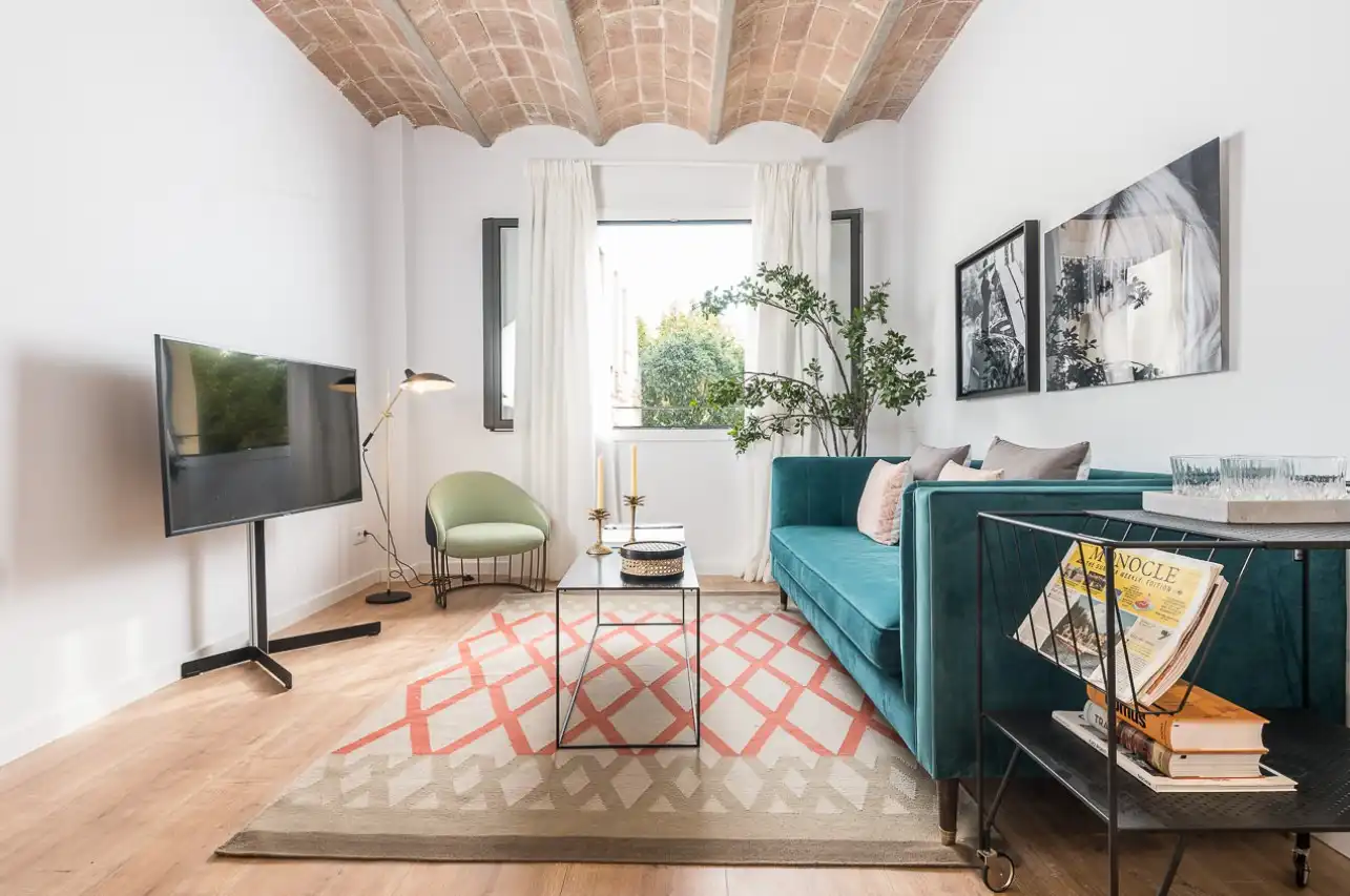 Living room of Apartments for rent in Barcelona  with Air Conditioner, Furnished and Oven