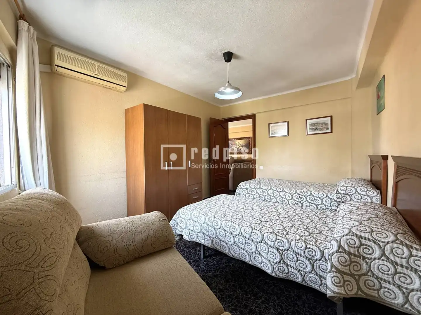 Bedroom of Flat for sale in Málaga  with Air Conditioner, Terrace and Alarm