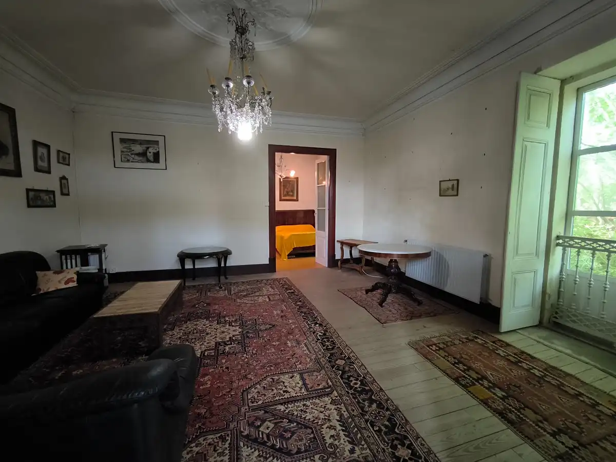 Sala de estar de Casa o chalet en venta en Vilagarcía de Arousa con Calefacción, Jardín privado y Amueblado