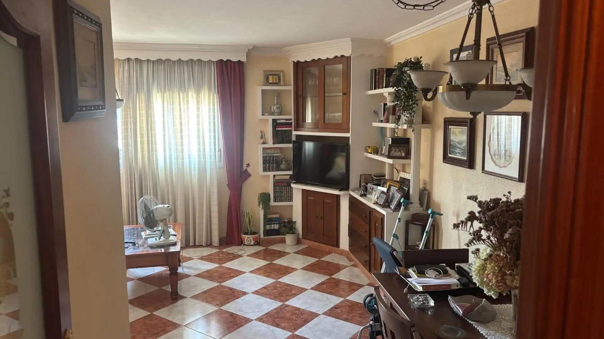 Living room of Flat for sale in Málaga  with Furnished and Balcony