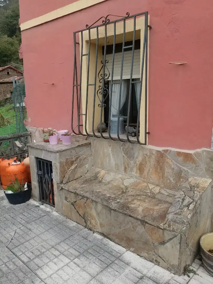Terrasse von Einfamilien-Reihenhaus zum Verkauf in Langreo mit Heizung, Parkett und Terrasse