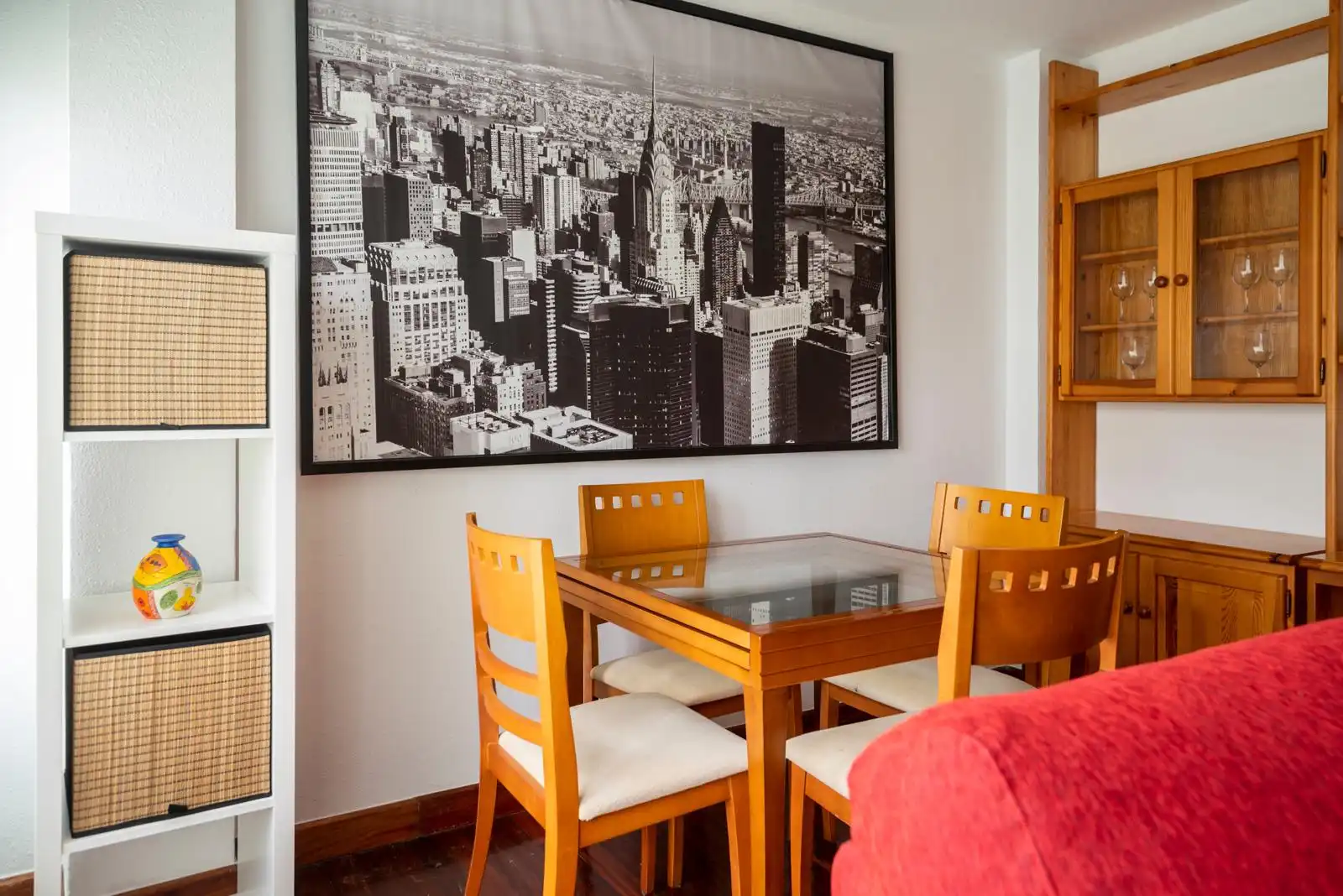 Esszimmer von Wohnung zur Miete in Santander mit Heizung, Parkett und Möbliert