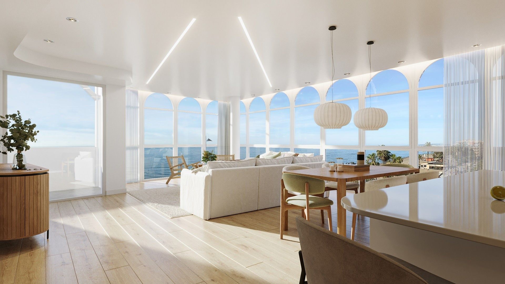 Living room of Attic for sale in Estepona  with Air Conditioner