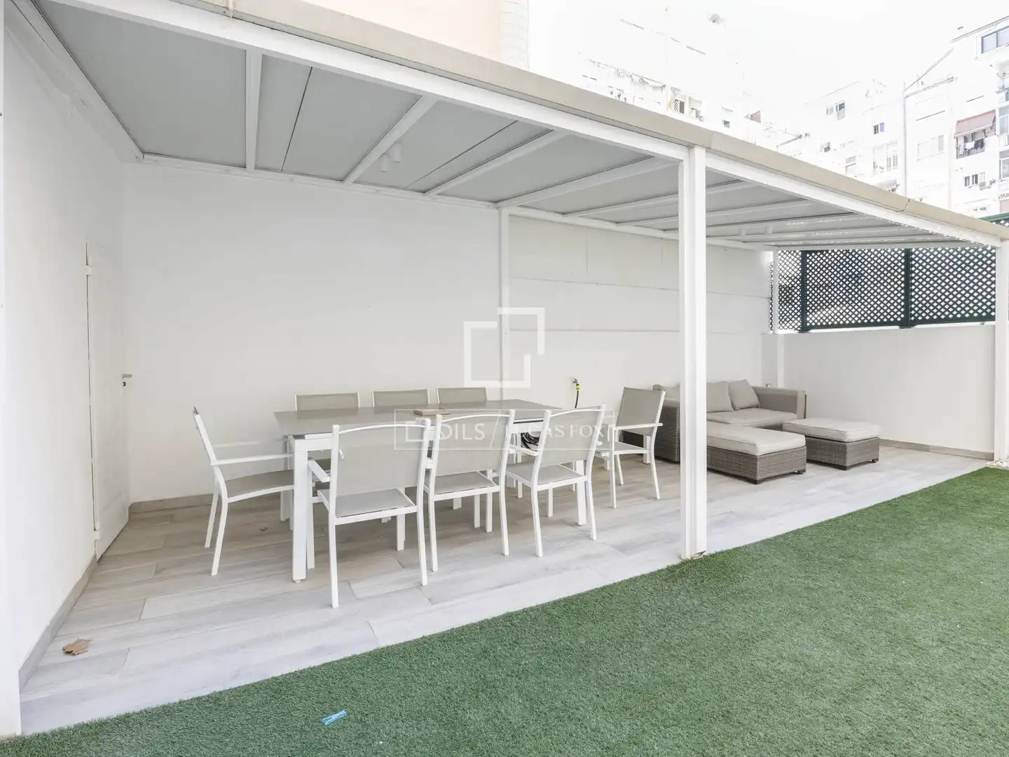 Terrasse von Wohnung zur Miete in Valencia mit Klimaanlage, Heizung und Parkett