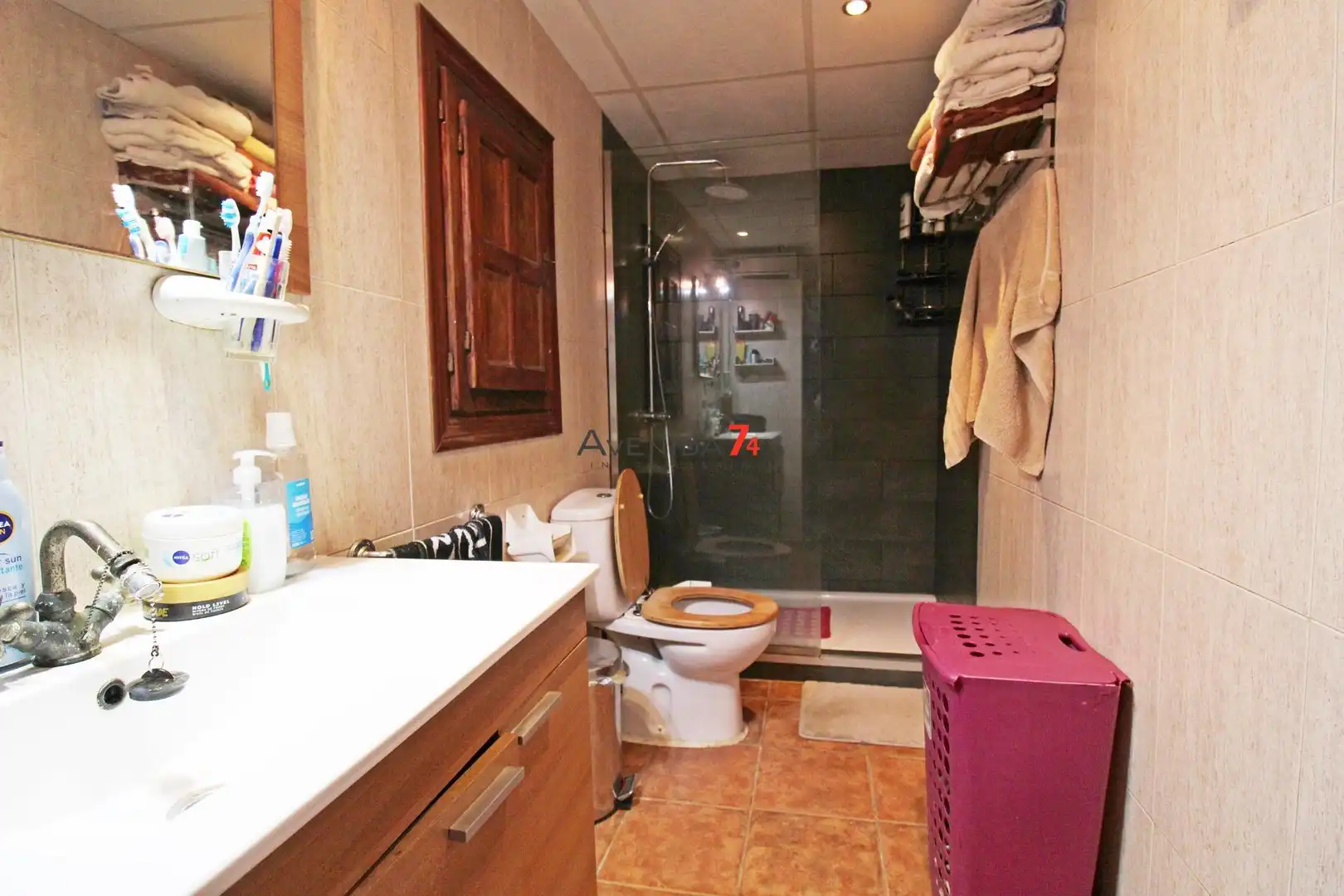 Badezimmer von Haus oder Chalet zum Verkauf in Lorca mit Klimaanlage, Heizung und Privatgarten