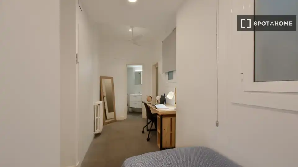 Bedroom of Flat for rent in Barcelona  with Air Conditioner, Heating and Furnished