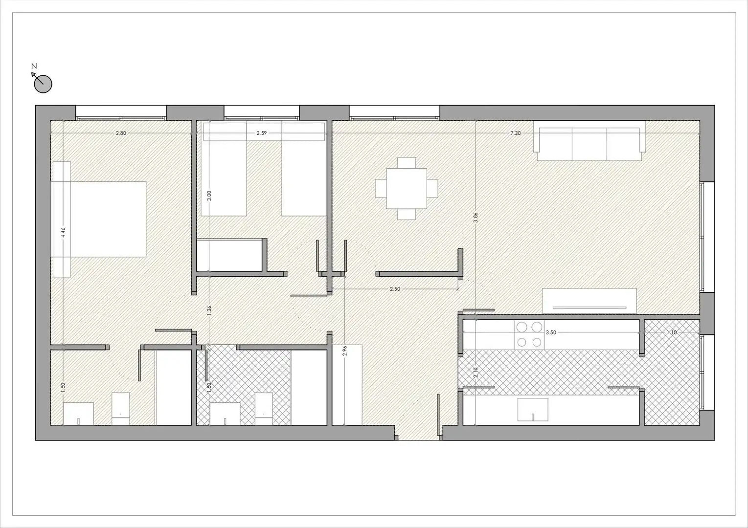 Wohnung zum Verkauf in Sevilla mit Klimaanlage und Abstellraum