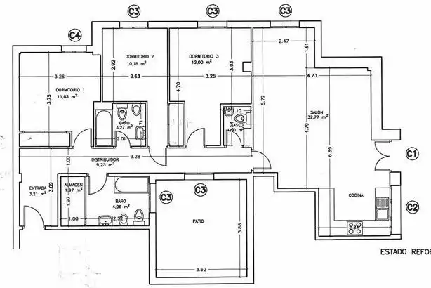 Wohnung zum Verkauf in Málaga mit Klimaanlage, Heizung und Terrasse
