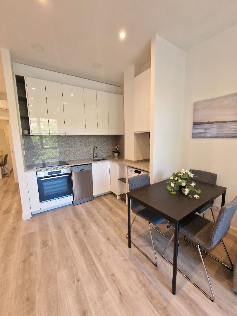 Kitchen of Flat to rent in  Barcelona Capital  with Air Conditioner, Heating and Furnished