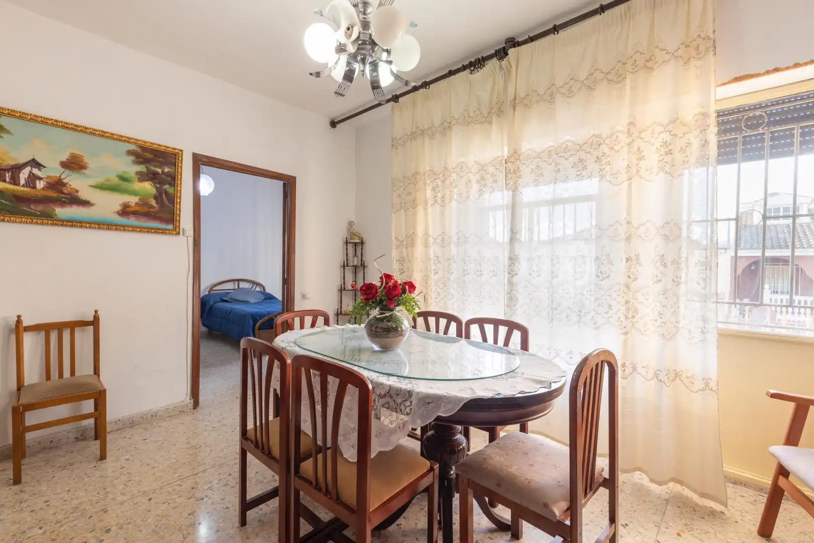 Dining room of Houses for sale in Huétor Tájar  with Air Conditioner, Private garden and Terrace