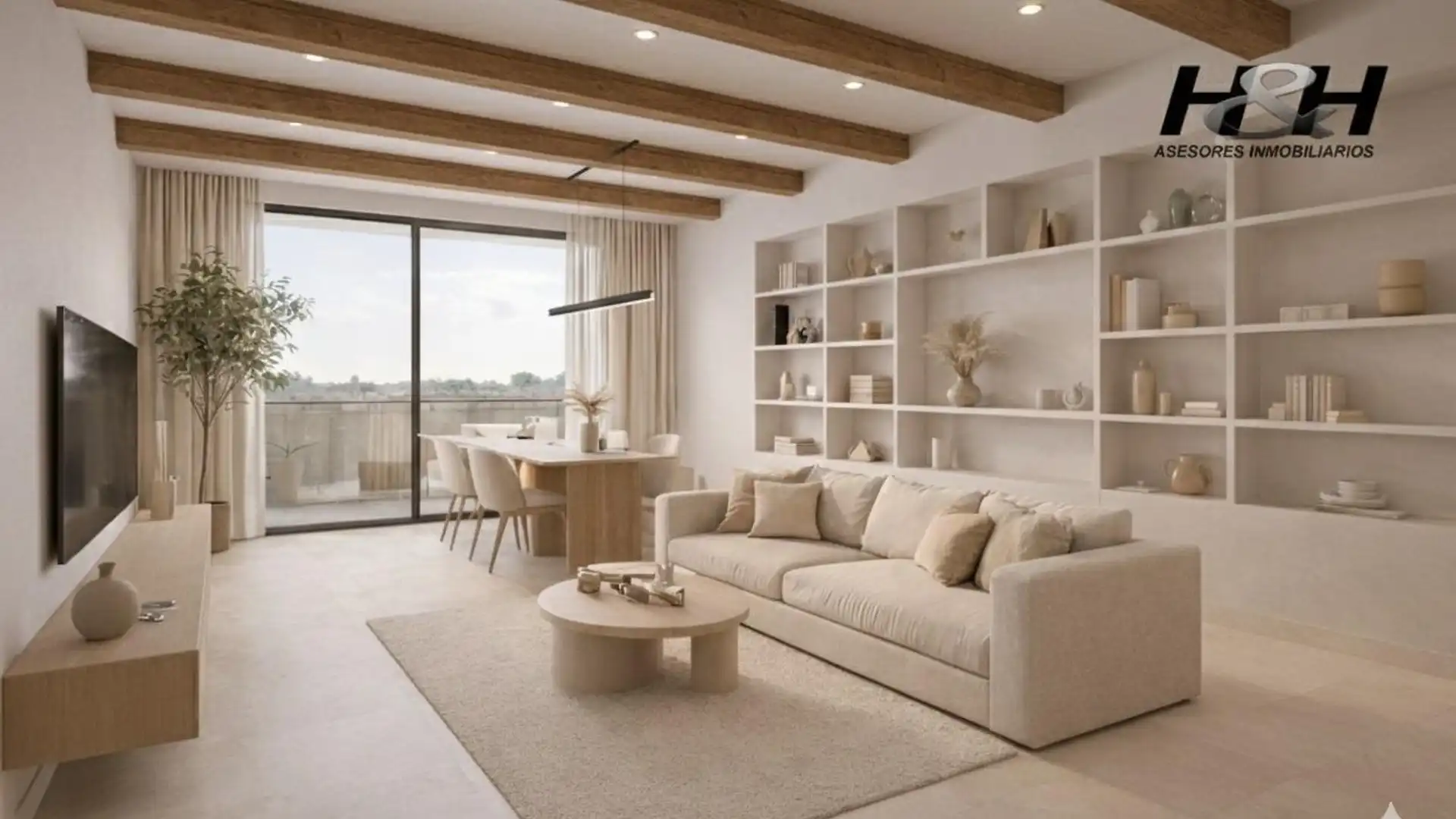 Sala de estar de Ático en venta en Burjassot con Terraza