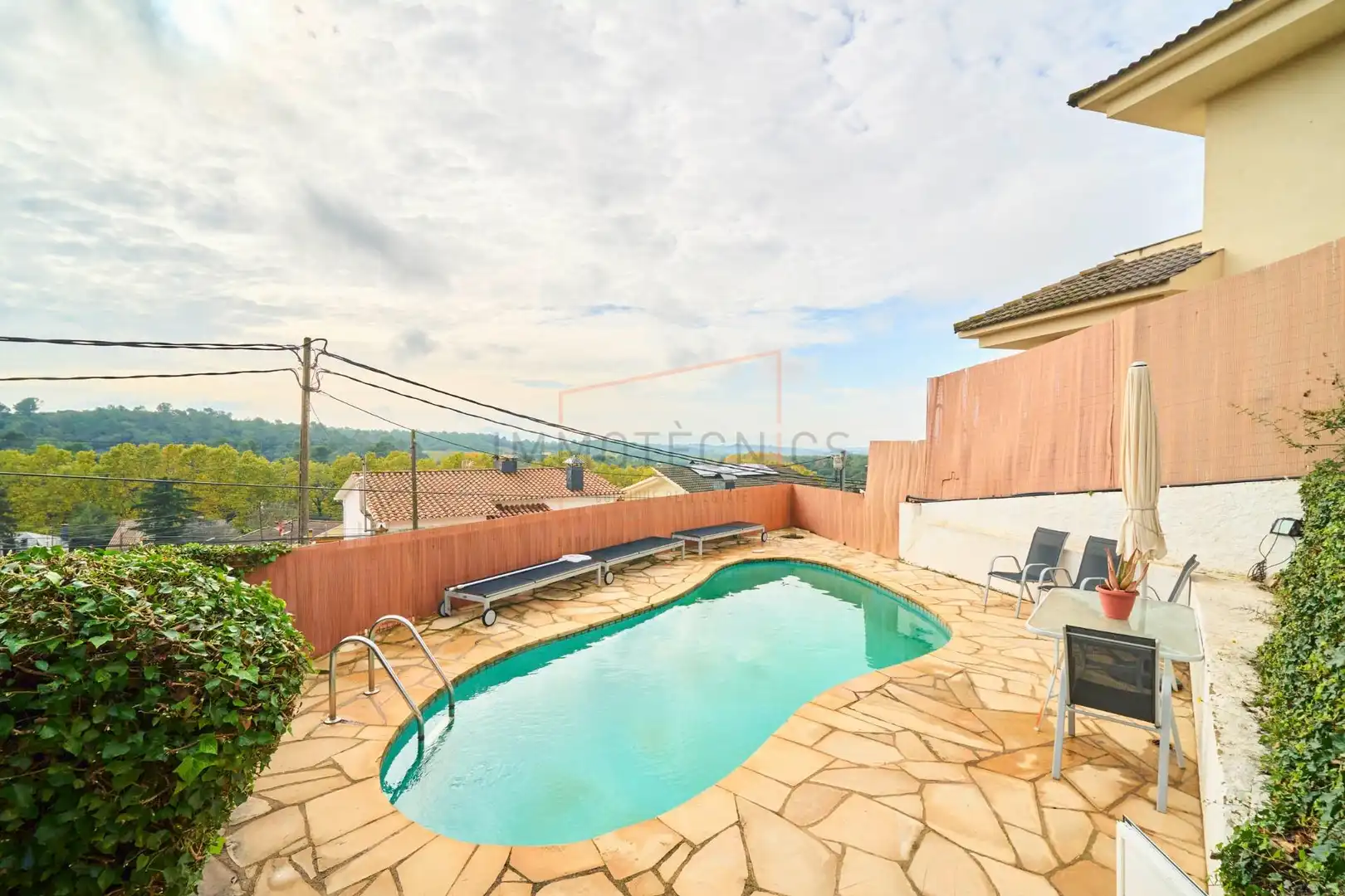 Piscina de Casa o xalet en venda en Les Franqueses del Vallès amb Aire condicionat, Jardí privat i Terrassa