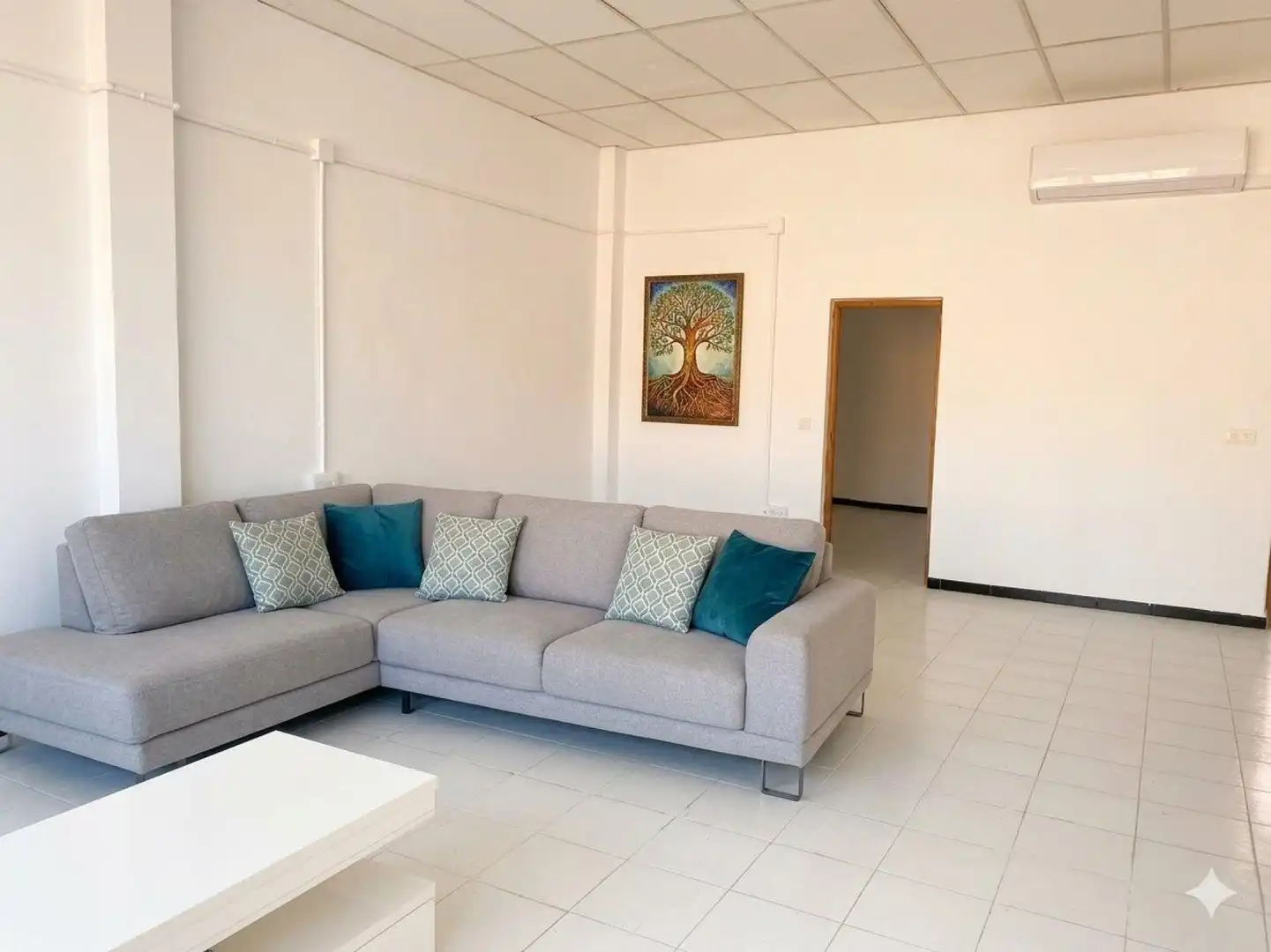 Sala de estar de Casa adosada en venta en Castalla con Aire acondicionado