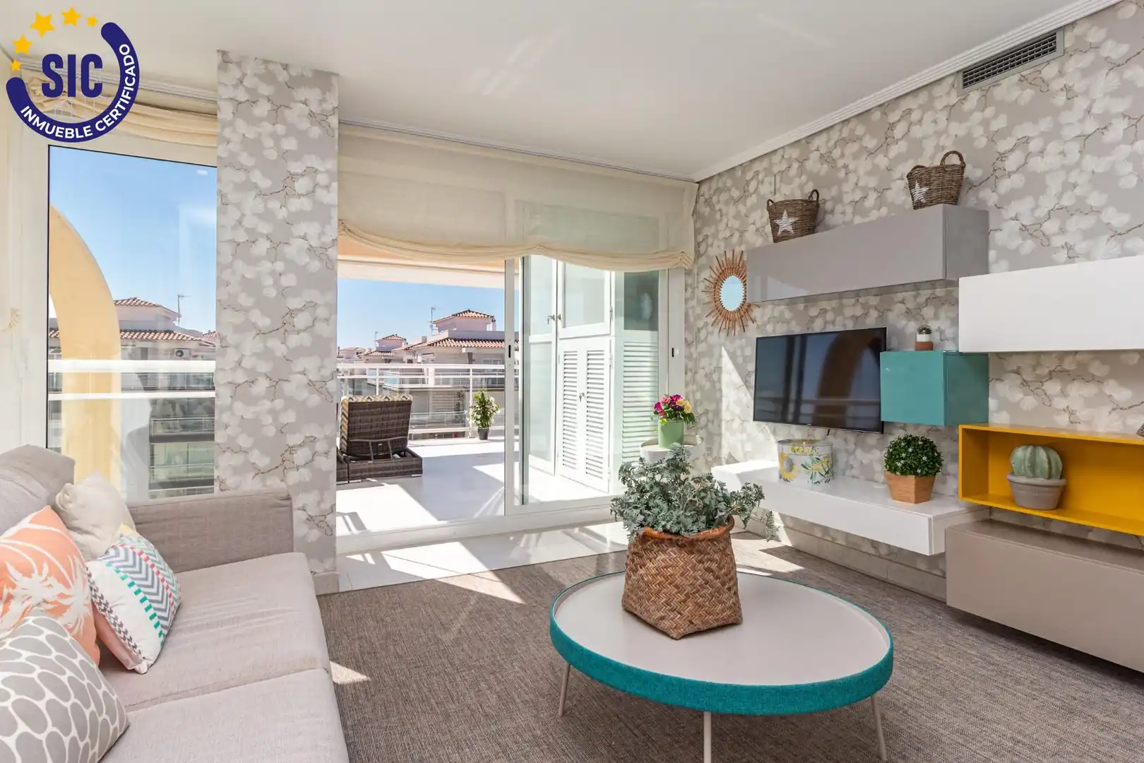 Living room of Attic for sale in Peñíscola / Peníscola  with Air Conditioner, Heating and Terrace