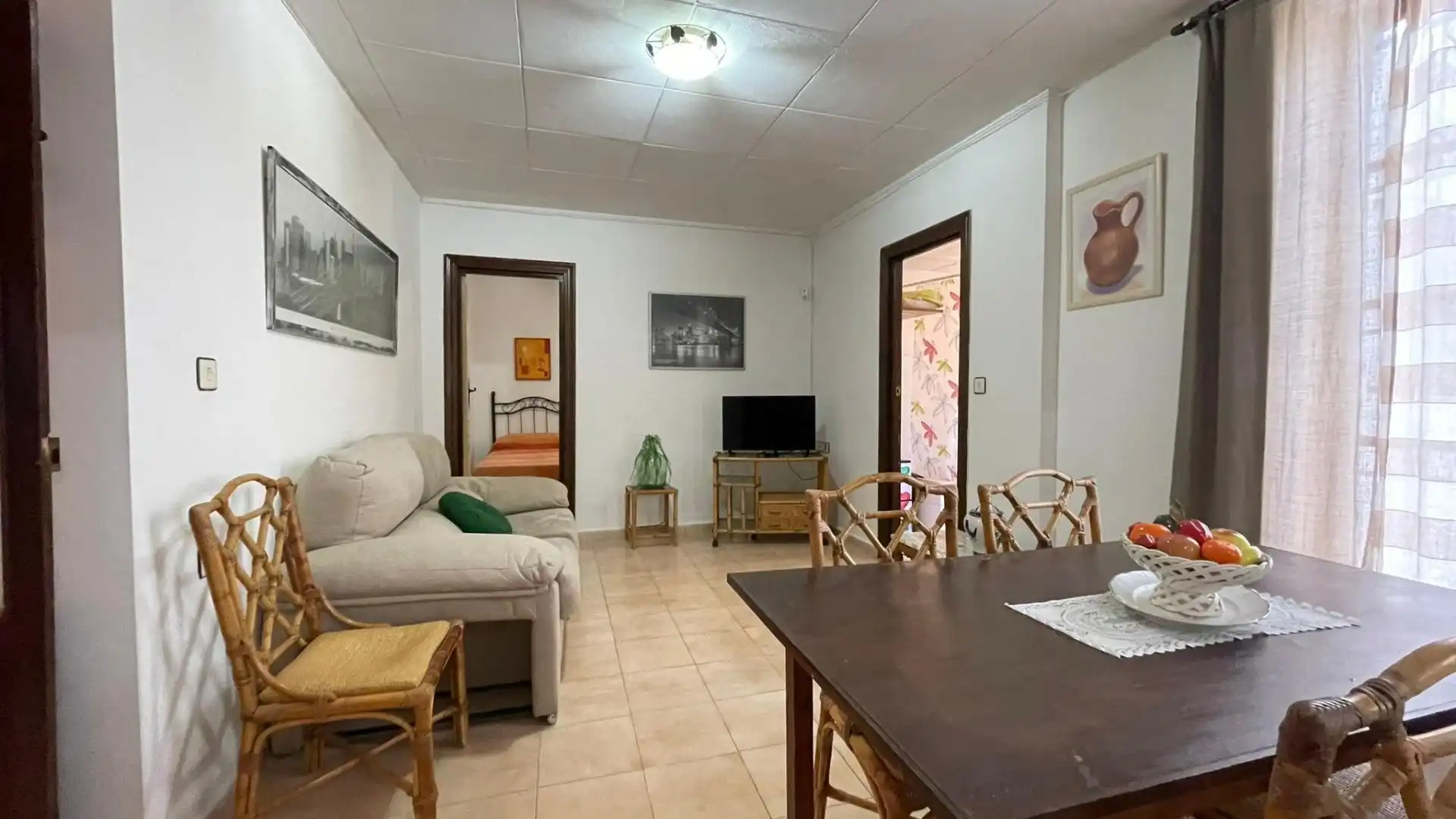 Sala de estar de Finca rústica en venta en Fuente Álamo de Murcia con Amueblado