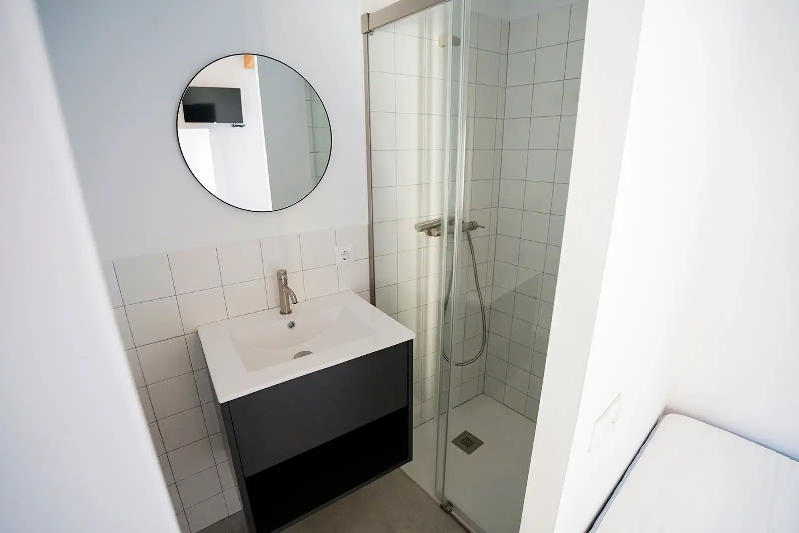 Baño de Piso de alquiler en Vic con Calefacción, Amueblado y Microondas