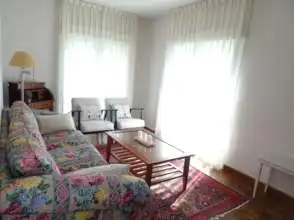 Living room of Flat for rent in Gijón   with Heating, Parquet flooring and Furnished