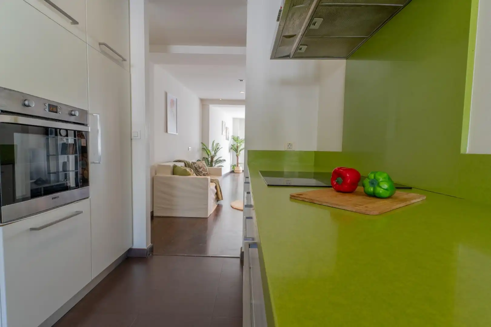 Küche von Wohnung zum Verkauf in Elche / Elx mit Klimaanlage und Balkon