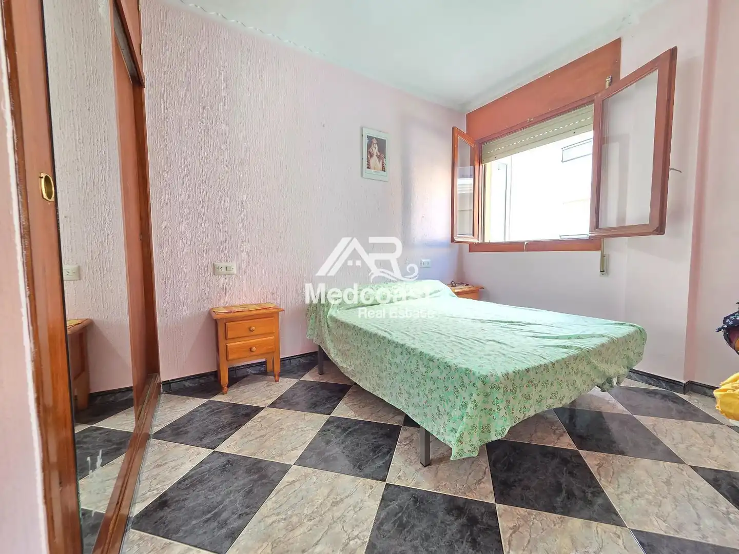 Bedroom of Flat for sale in Garrucha  with Air Conditioner, Terrace and Furnished