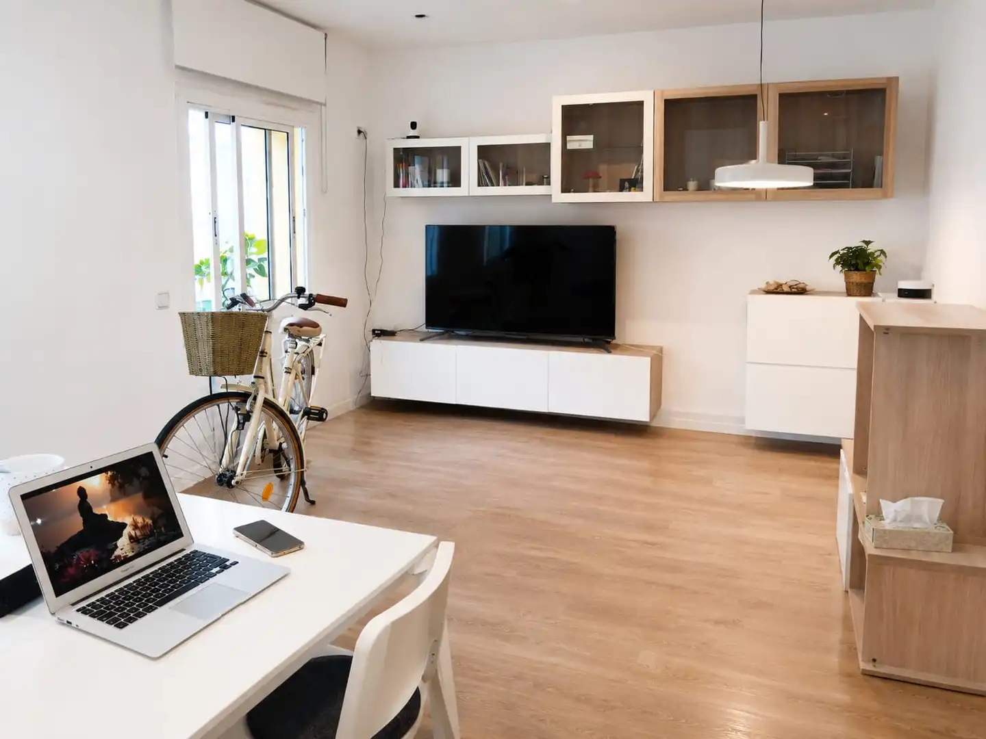 Sala de estar de Piso en venta en Barcelona con Amueblado