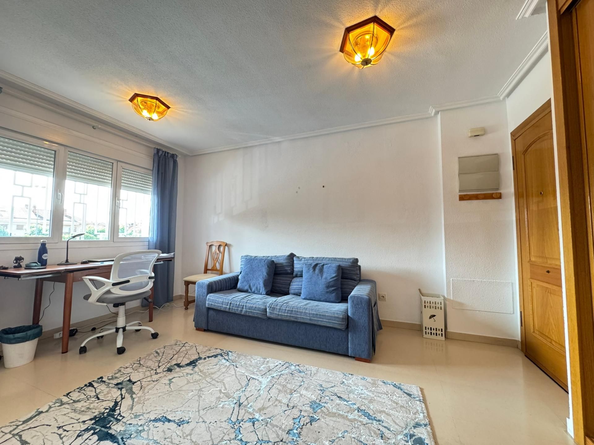 Living room of Flat for sale in Leganés  with Heating, Private garden and Community pool