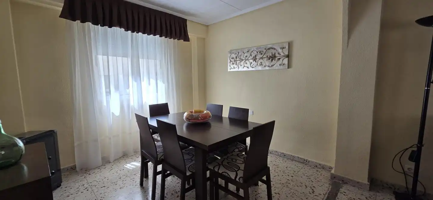 Dining room of Flat for rent in Elche / Elx  with Air Conditioner, Furnished and Balcony