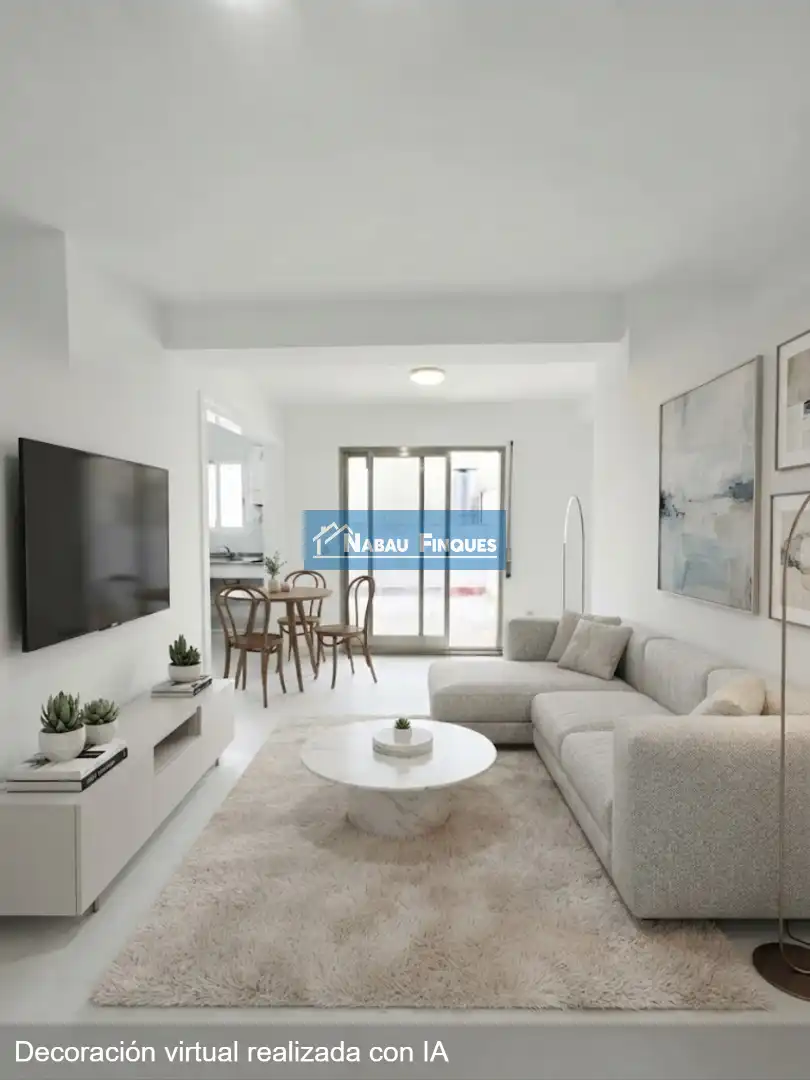 Living room of Flat for sale in Rambla Ferran