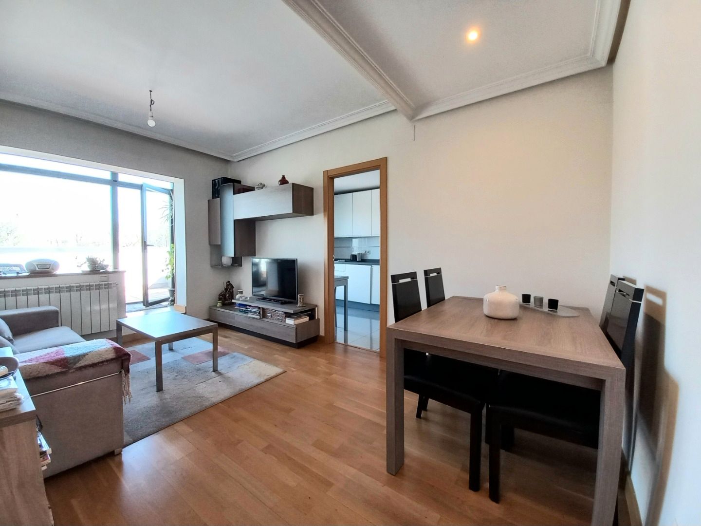 Living room of Attic for sale in Burgos Capital  with Heating, Parquet flooring and Terrace