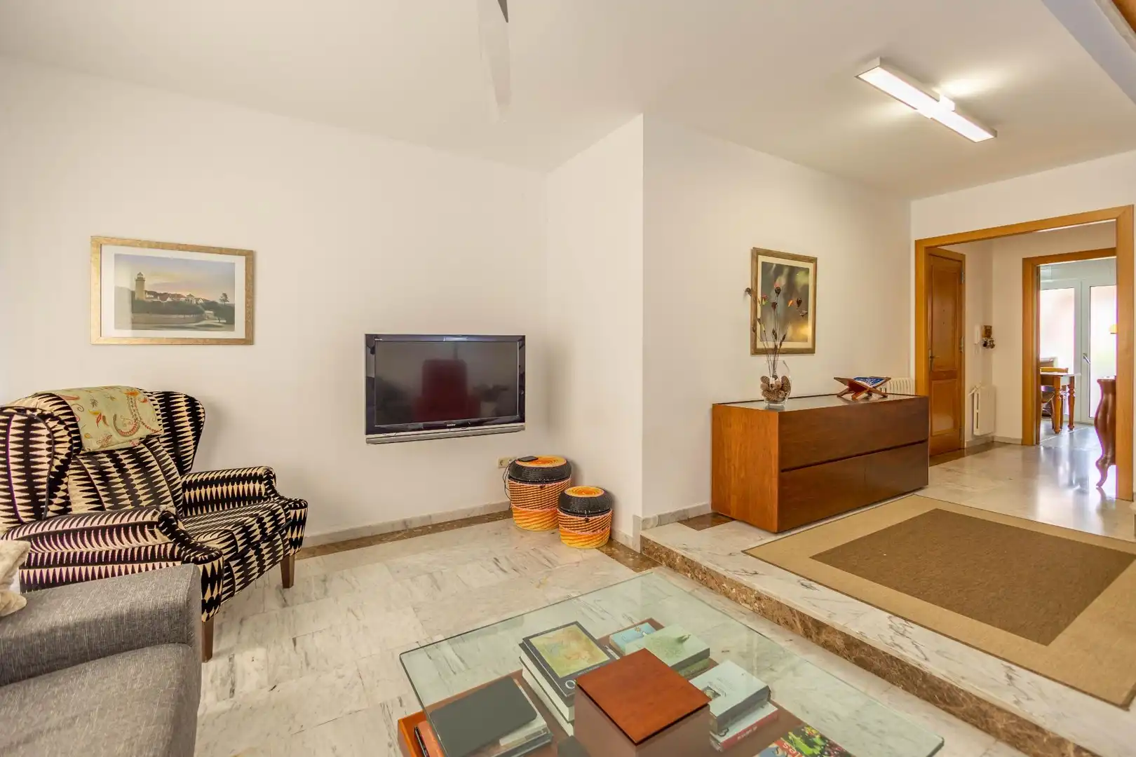 Sala de estar de Casa adosada en venta en Vilanova i la Geltrú con Aire acondicionado, Terraza y Trastero