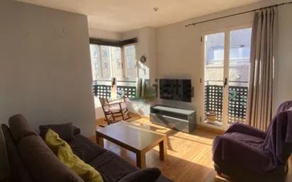 Living room of Flat for sale in  Valencia Capital  with Furnished and Balcony