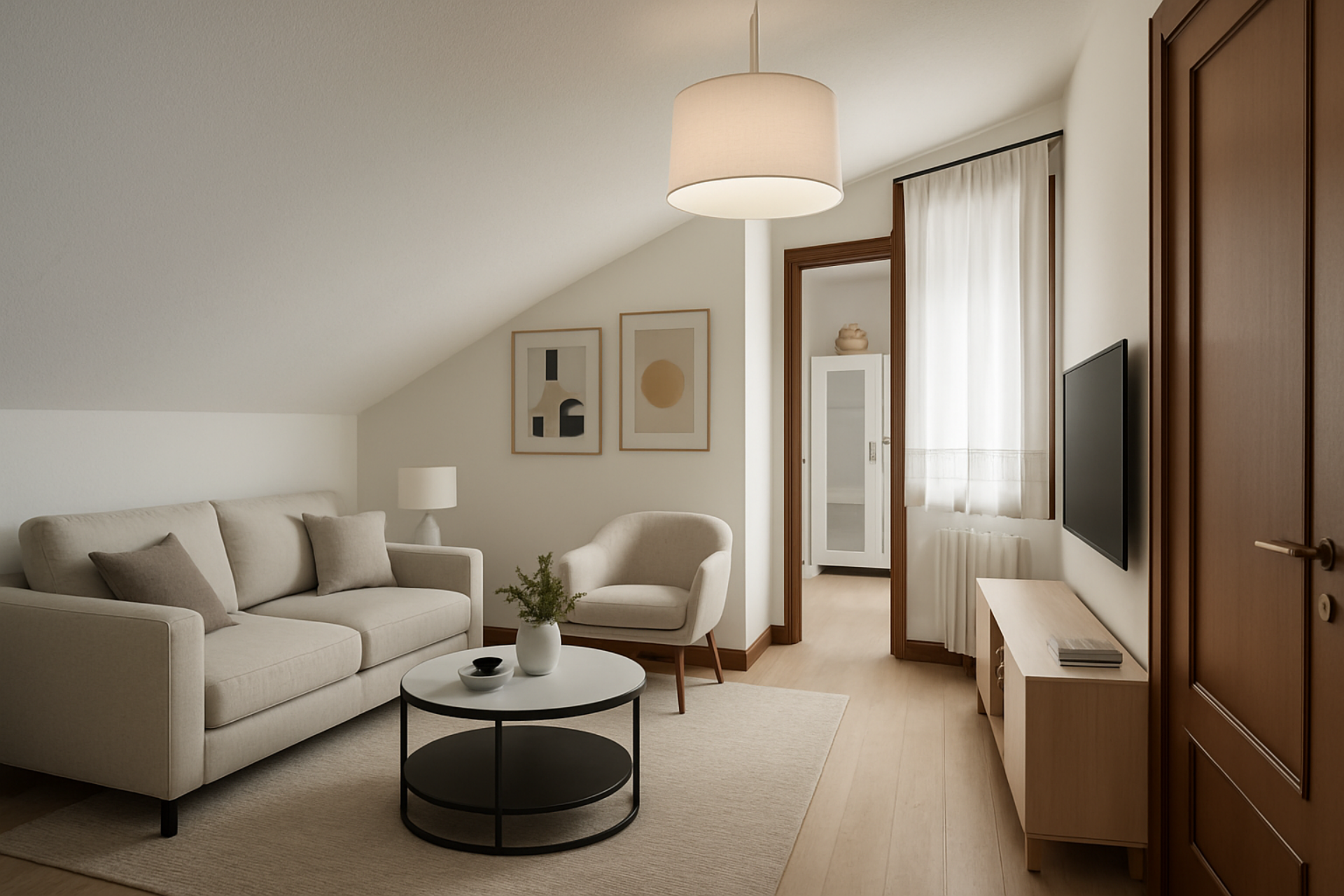 Sala d'estar de Estudi en venda en Donostia - San Sebastián 