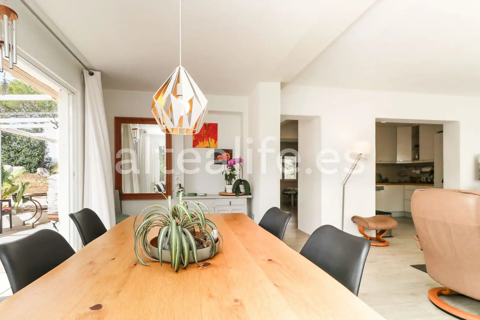 Menjador de Casa o xalet en venda en Altea amb Aire condicionat, Jardí privat i Terrassa